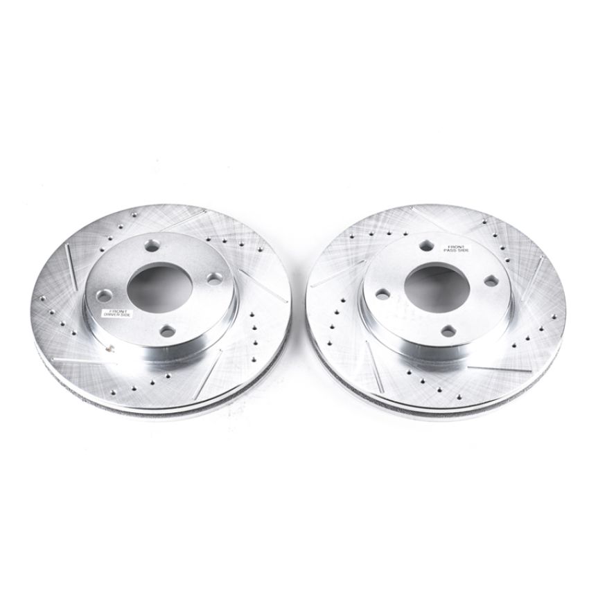 PowerStop AR8161XPR PowerStop Evolution Performance Drilled, Slotted & Plated Brake Rotor Pair