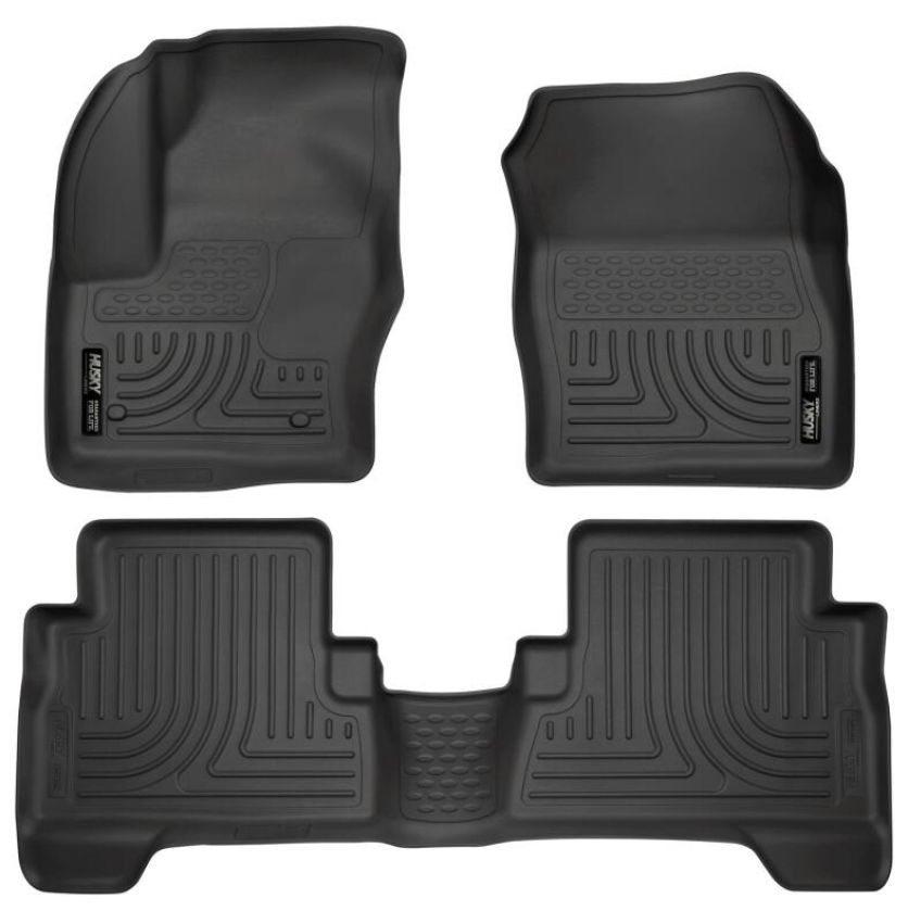 HUSKY LINERS HSK99741 13-  Ford C-Max Front/ 2nd Floor Liners Black