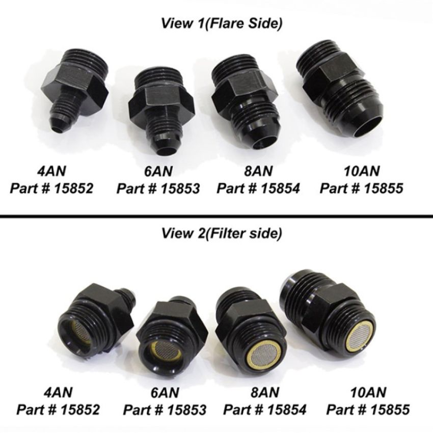 Nitrous Express 15853 6AN to 8AN ORB Filter fitting for Lightning 375