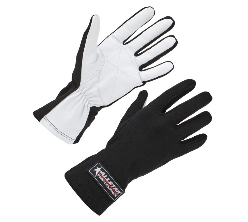 ALLSTAR PERFORMANCE ALL910015 Driving Gloves Non-SFI S/L Black X-Large