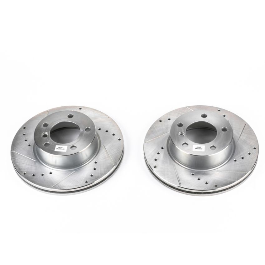 PowerStop EBR842XPR PowerStop Evolution Performance Drilled, Slotted & Plated Brake Rotor Pair