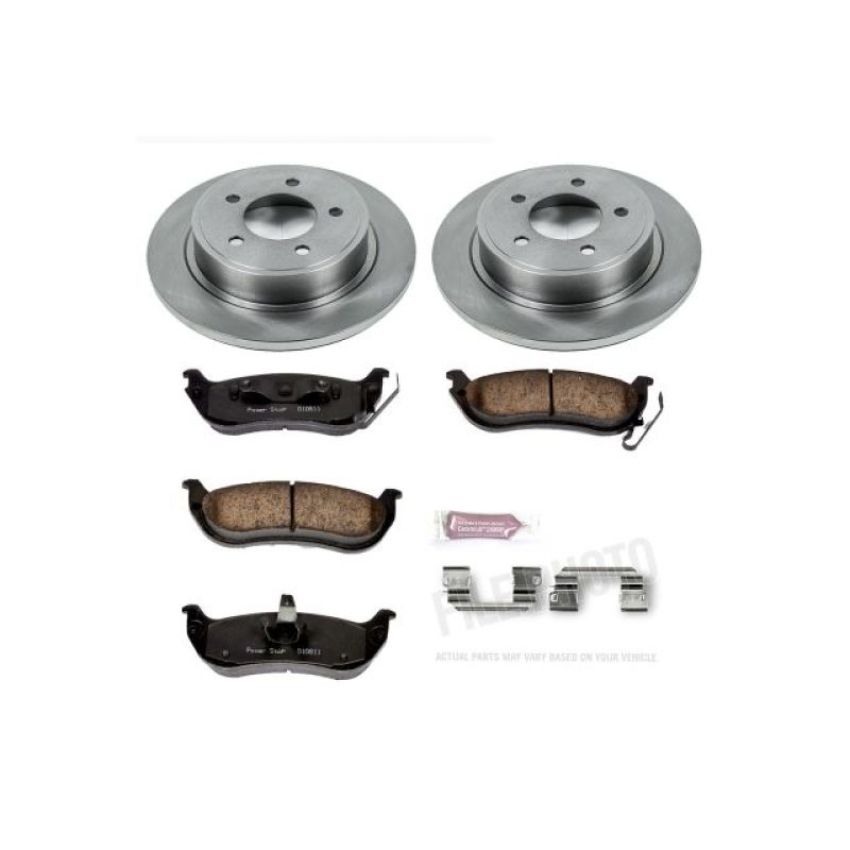 PowerStop KOE3020 OE Stock Replacement Low-Dust Ceramic Brake Pad and Rotor Kit