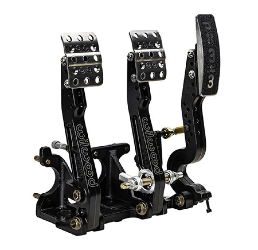 Wilwood 340-16605 Adjustable Tru-Bar Brake, Clutch, Throttle w/ Linkage - Floor Mount - 4.75-5.75;1