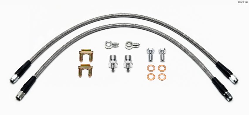 Wilwood 220-12106 Flexline Kit D52 Caliper 22in w/ Banjo 10mm -3/8-24 Chassis