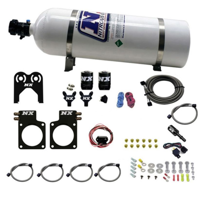 Nitrous Express 20717-15 NISSAN GT-R NITROUS PLATE SYSTEM (35-300HP) W/ 15LB BOTTLE