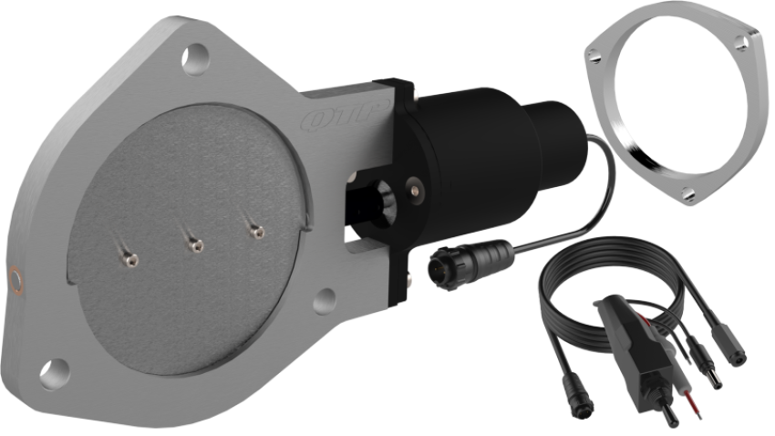 QTP QTEC40F 4in Bolt-On QTEC Electric Cutout Valve w/Flange - Single