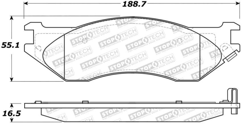 Stoptech 308.07020 Street Brake Pads