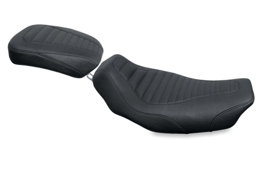 Mustang Motorcycle 76716 Mustang 97-07 Harley Electra Glide, Rd Glide Tripper Fastback Solo Seat - Black