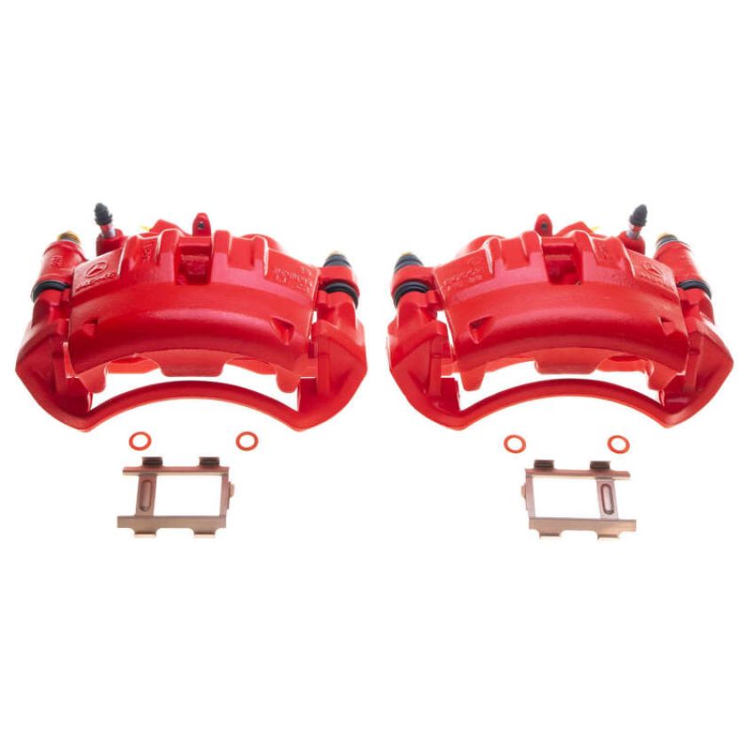 PowerStop S4976 Red Powder Coated Calipers
