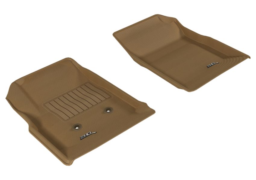 3D MAXpider 2015-2020 Chevrolet/GMC Colorado/Canyon Crew Cab Kagu 1st Row Floormat - Tan