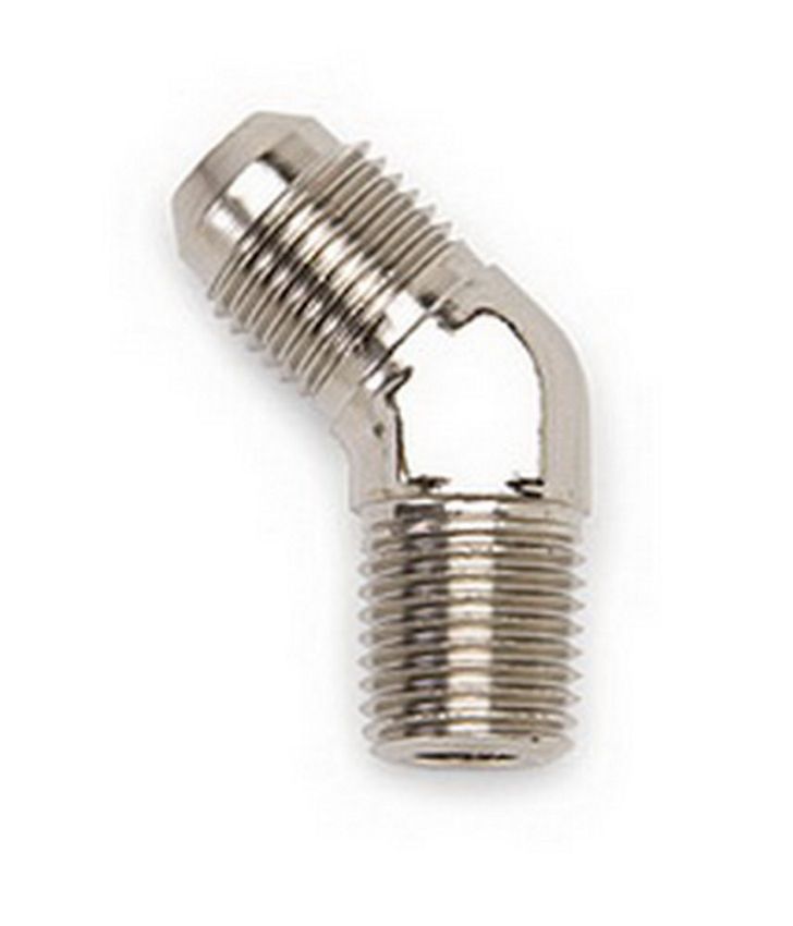 Russell 660951 Performance -6 AN to 1/4in NPT 45 Degree Flare to Pipe Adapter