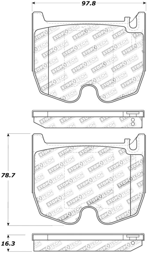 Stoptech 308.09830 Street Touring Brake Pads