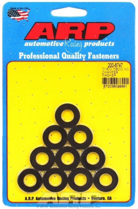 ARP ARP200-8747 Black Washers - 7/16 ID x 7/8 OD (10)