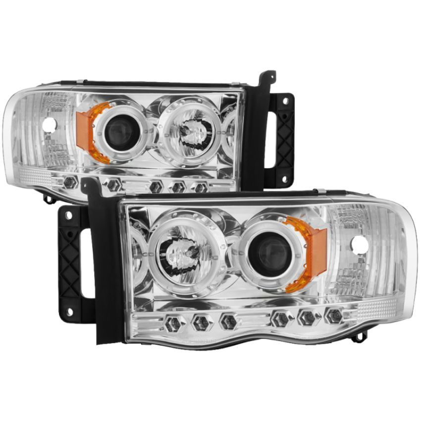 SPYDER 5009982 Projector Headlights - LED Halo - Chrome