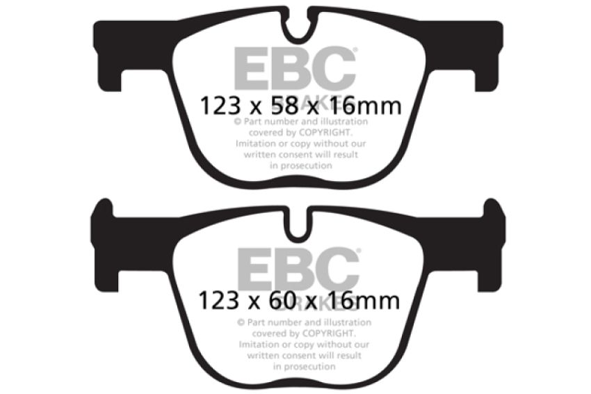 EBC Brakes UD1610 Ultimax OEM Replacement Brake Pads