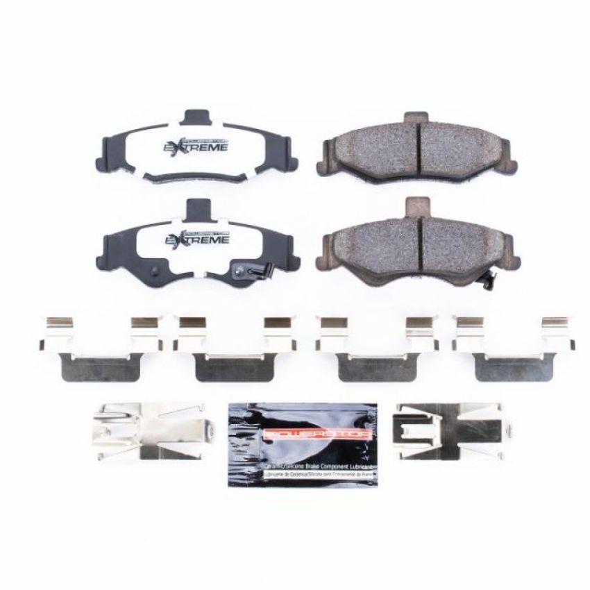 PowerStop Z26-750 PowerStop - Z26 Performance Carbon-Fiber Ceramic Brake Pads with Hardware Kit