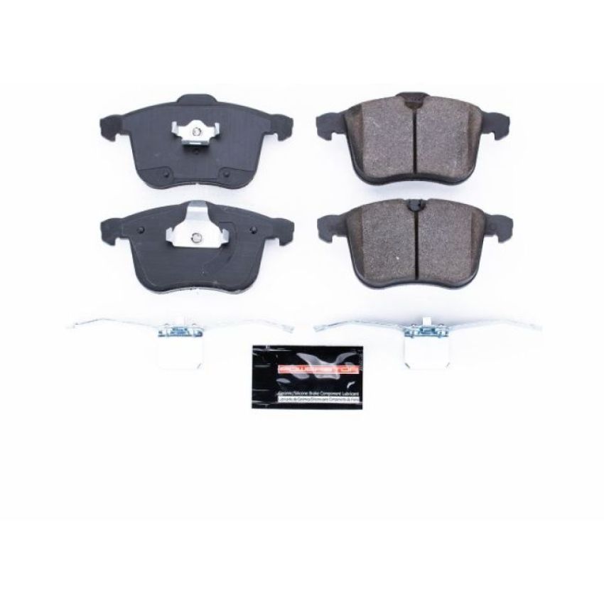 PowerStop Z23-1257 PowerStop - Z23 Daily Driver Carbon-Fiber Ceramic Brake Pads with Hardware Kit