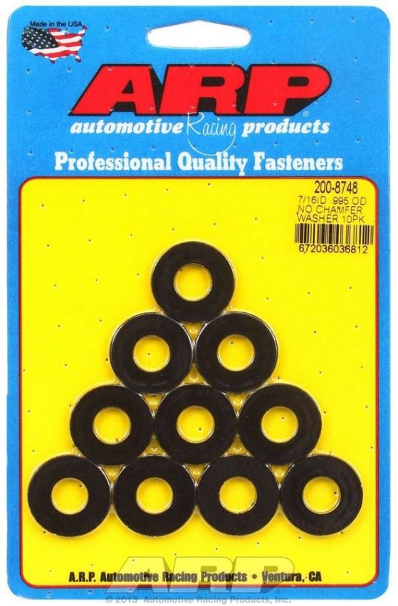 ARP ARP200-8748 Black Washers - 7/16 ID x .995 OD (10)