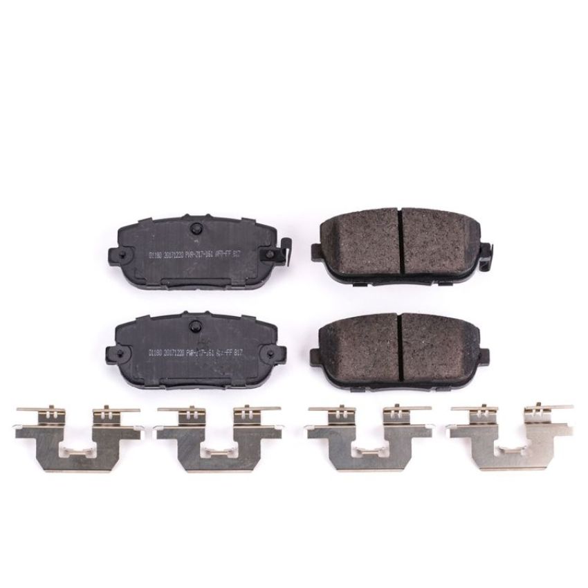 PowerStop 17-1180 PowerStop - Z17 Low-Dust Ceramic Brake Pads with Hardware