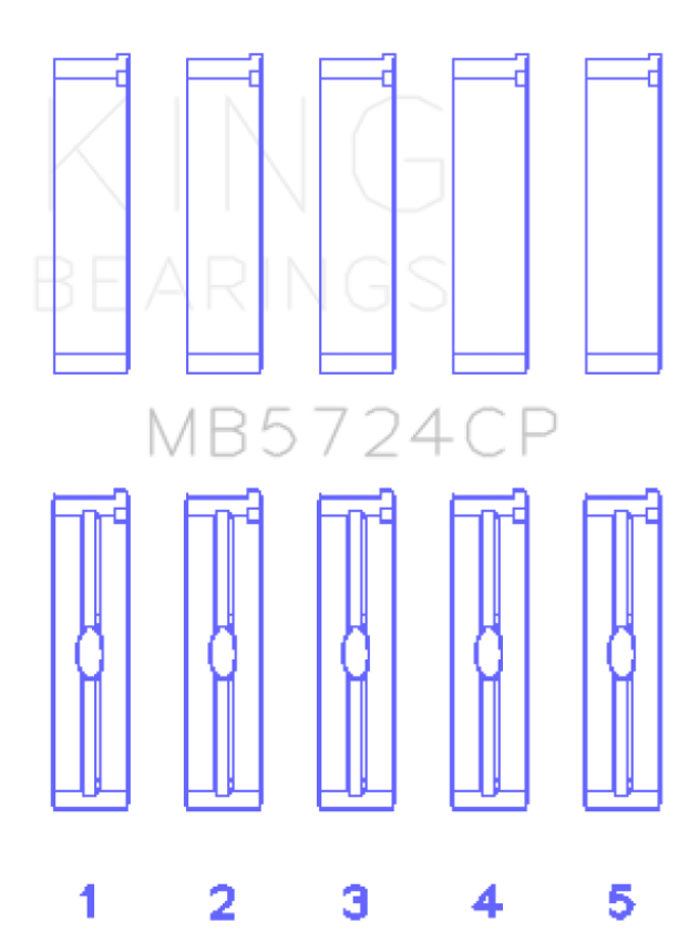 King General Motors Duramax Diesel Main Bearing Set