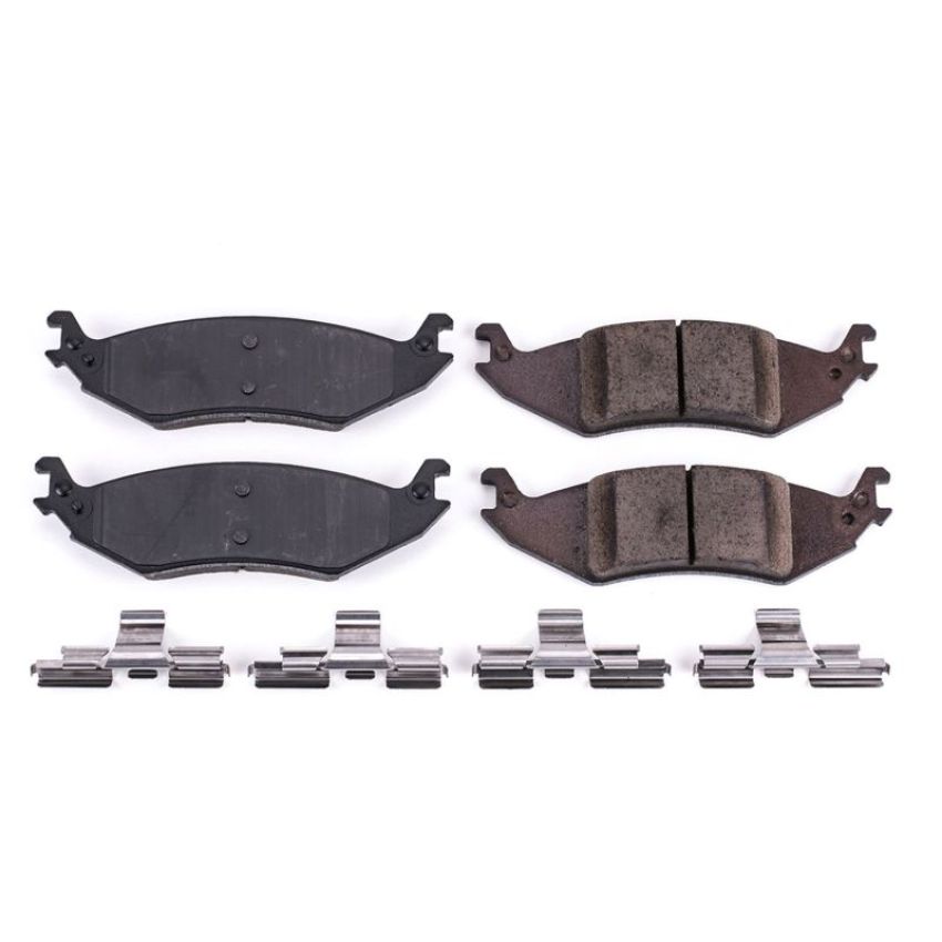 PowerStop 17-1046 PowerStop - Z17 Low-Dust Ceramic Brake Pads with Hardware
