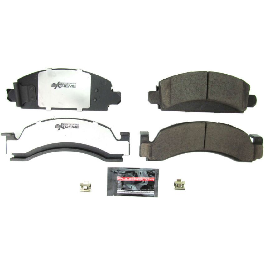 PowerStop Z36-149 PowerStop - Z36 Truck and SUV Carbon-Fiber Ceramic Brake Pads with Hardware Kit