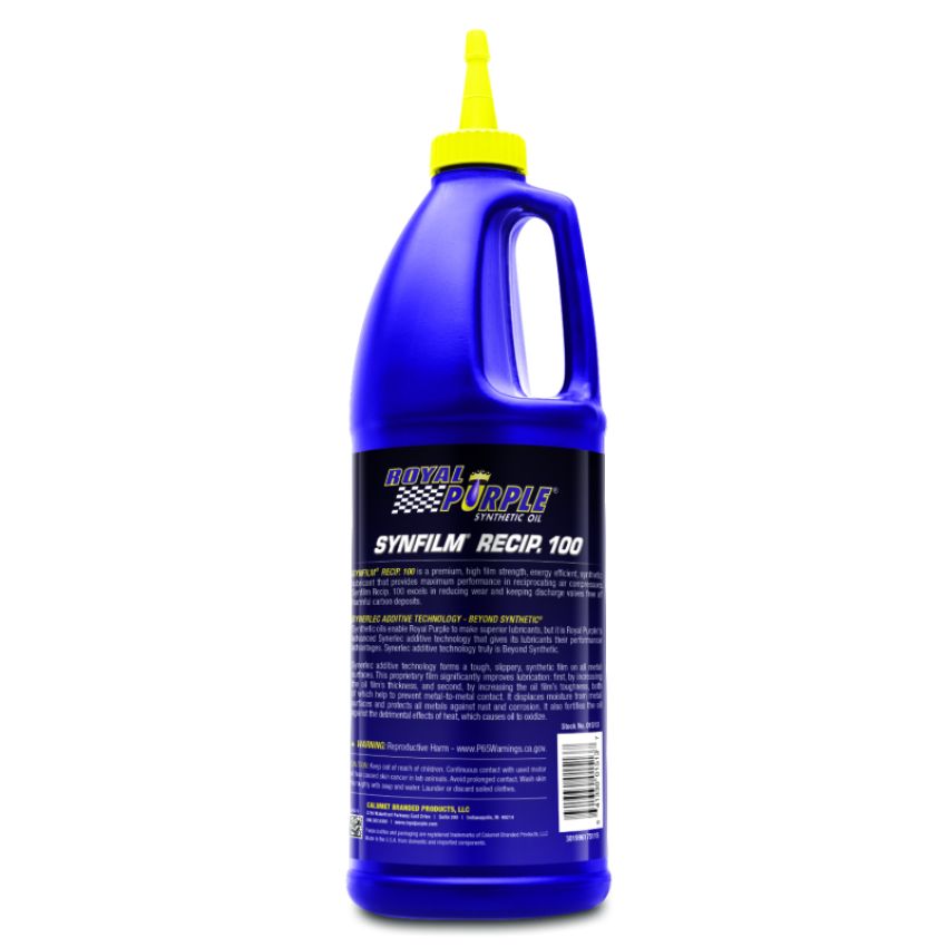 Royal Purple 06513 Synfilm Recip. 100 Reciprocating Air Compressor Oil - 1 Quart
