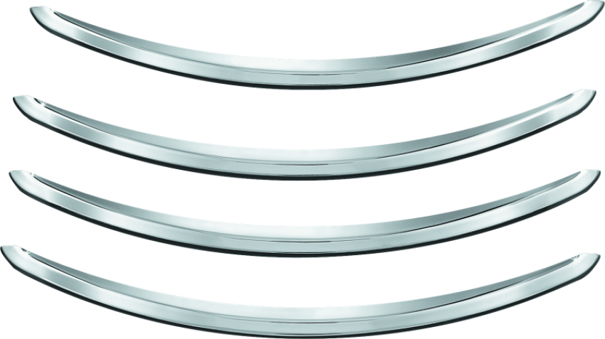 Kuryakyn 7797 Rear Fender Accents FLHX & FLTR Models Chrome