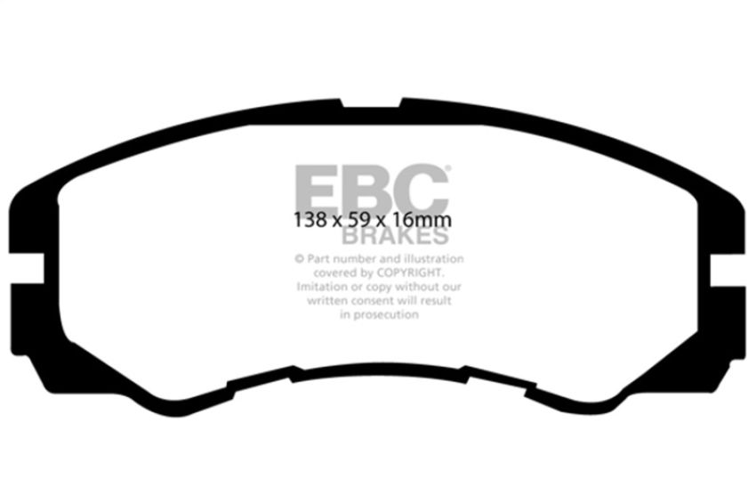 EBC Brakes DP6973 6000 Series Greenstuff Truck/SUV Brakes Disc Pads