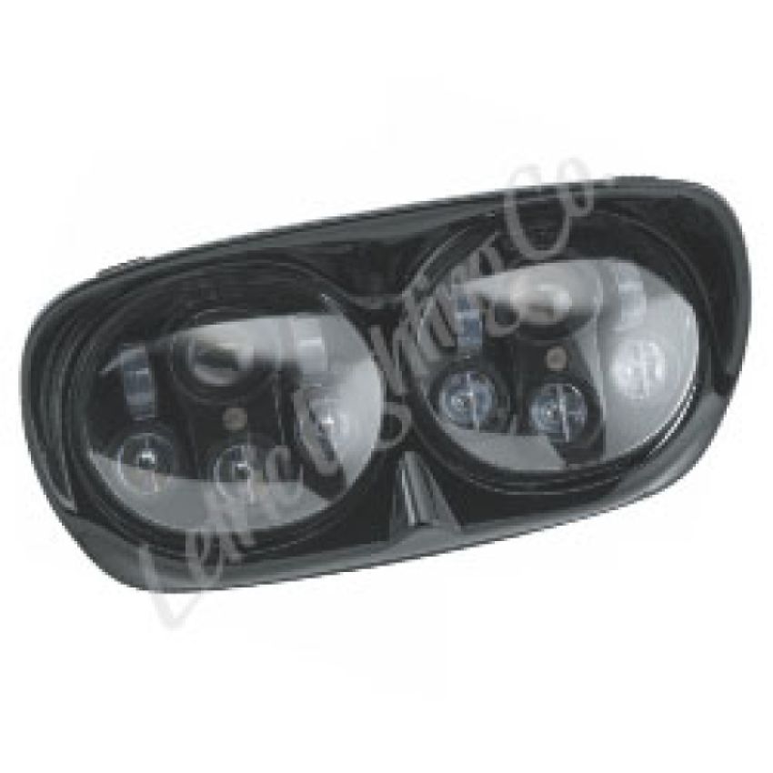 Letric Lighting 98-13 Glide Models LED Black Headlight & Housing with Dual 5.75'' Projector Lamps
