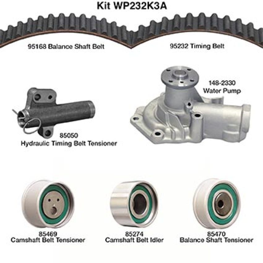 Dayco WP232K3A Water Pump Kit