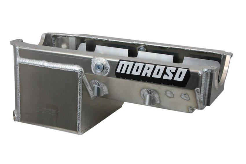 MOROSO MOR21240 8qt Oil Pan - SBC Drag Race w/2-Piece Rear Main