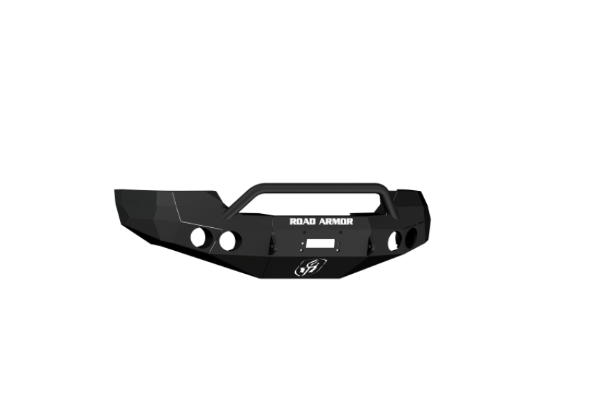 Road Armor 37404B 08-10 GMC 2500 Stealth Front Winch Bumper w/Pre-Runner Guard - Tex Blk