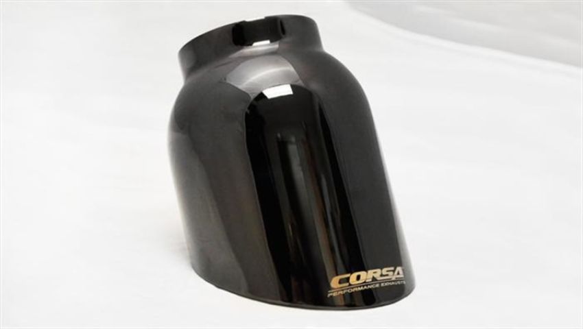 Corsa Performance 14492BLK Single 4.0in. Black PVD Pro-Series Tip Kit (Clamps Included)