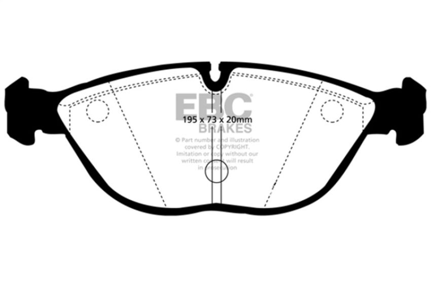 EBC Brakes DP31035C Redstuff Ceramic Low Dust Brake Pads