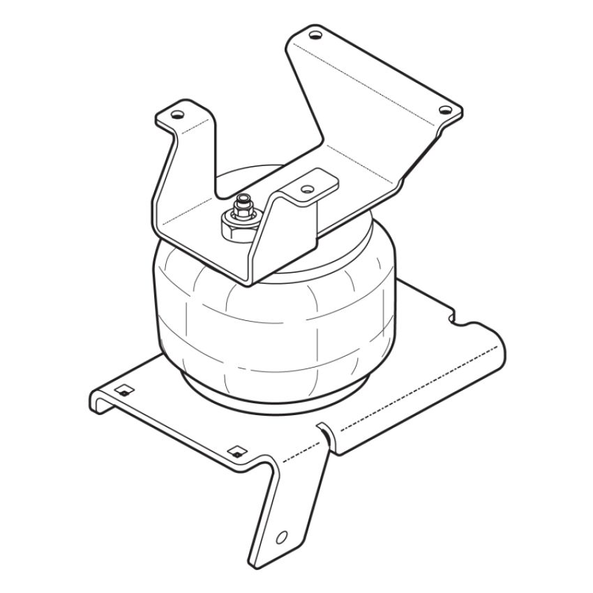 Firestone 2423 Ride-Rite Air Helper Spring Kit Rear 03-09 GM G1500 (W217602423)