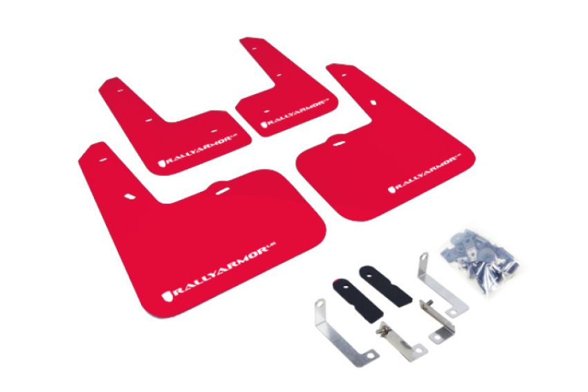 Rally Armor MF24-UR-RD/WH Red Mud Flap/White Logo