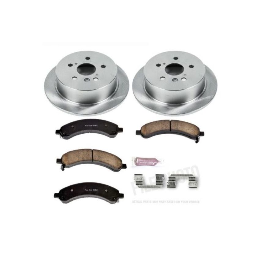 PowerStop KOE5333 OE Stock Replacement Low-Dust Ceramic Brake Pad and Rotor Kit