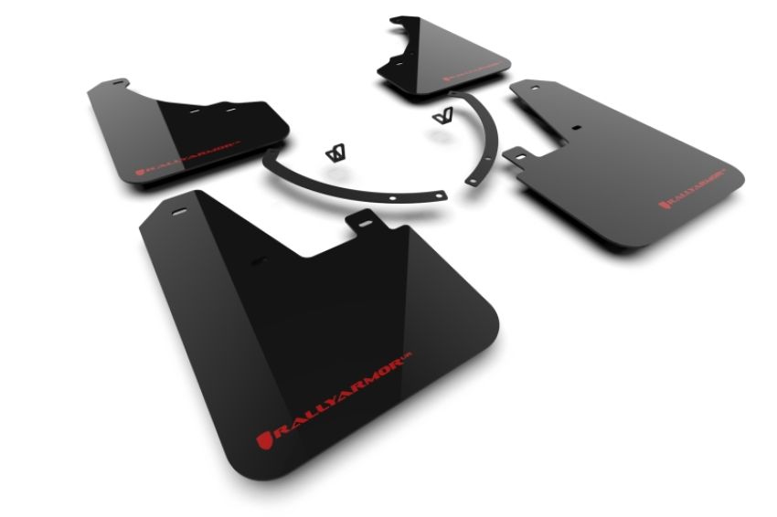 Rally Armor MF118-UR-BLK-RD Black Mud Flap/Red Logo