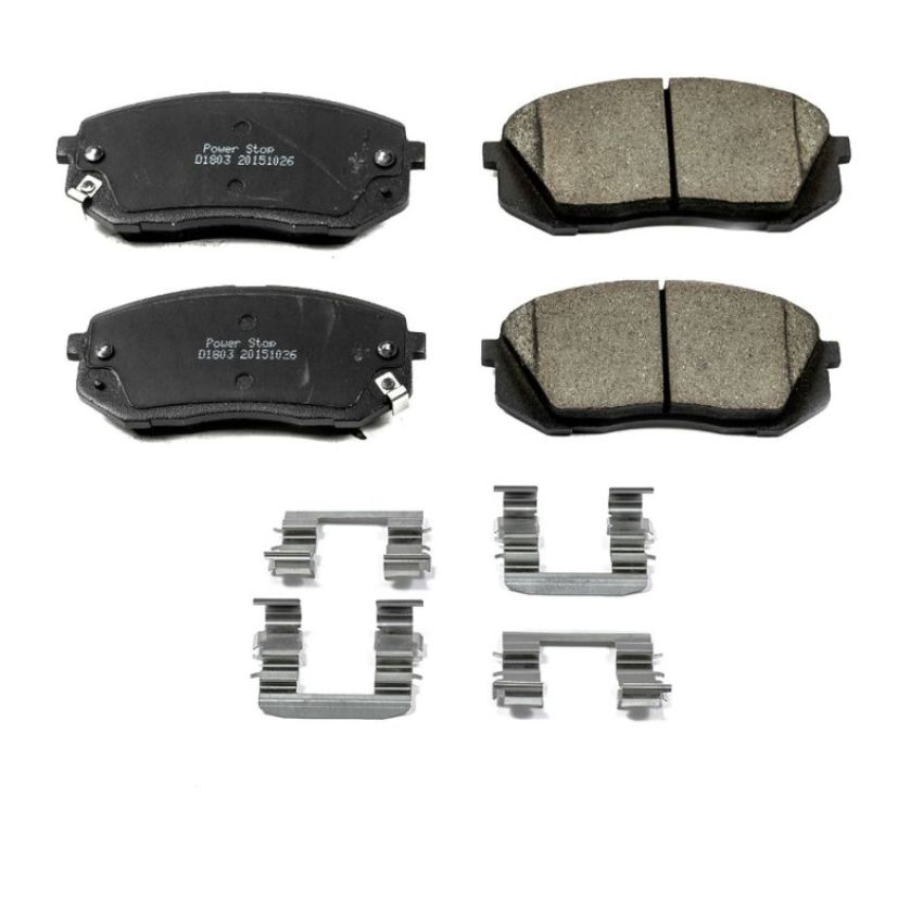 PowerStop 17-1803 PowerStop - Z17 Low-Dust Ceramic Brake Pads with Hardware