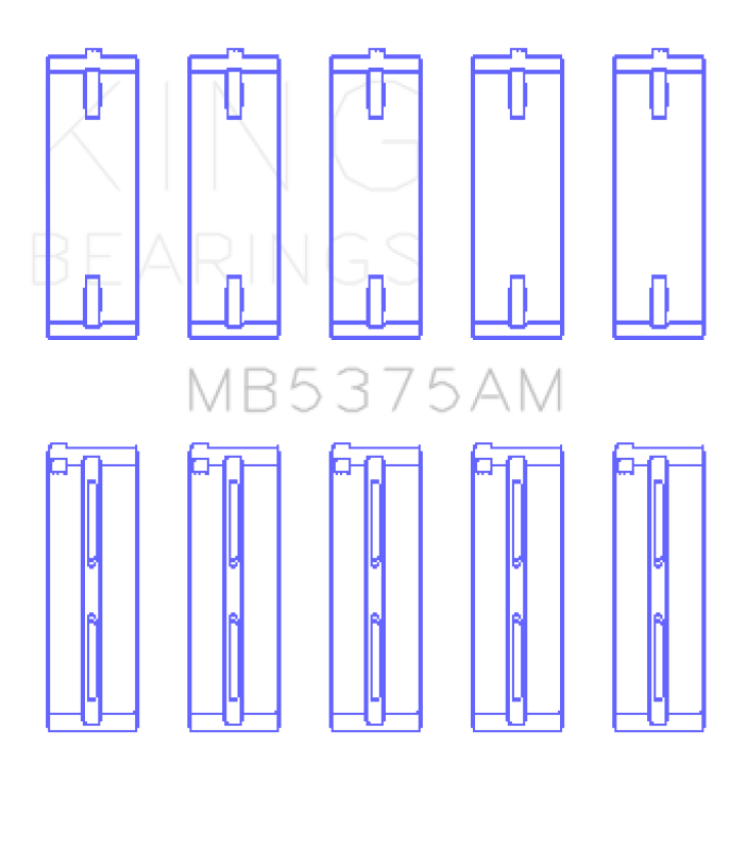 King Toyota 2ZZGE Crankshaft Main Bearing Set