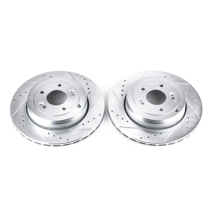 PowerStop JBR1528XPR PowerStop Evolution Performance Drilled, Slotted & Plated Brake Rotor Pair