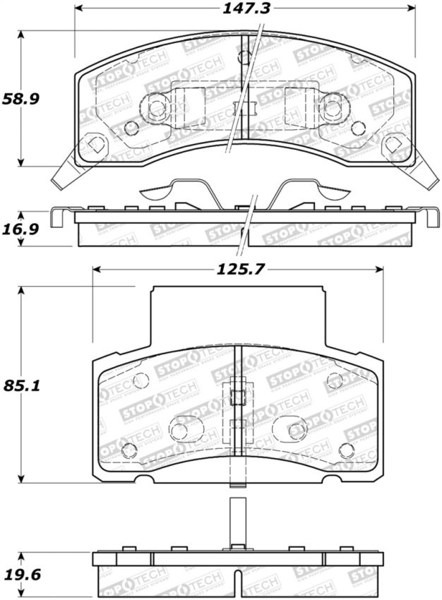 Stoptech 308.04590 Street Brake Pads