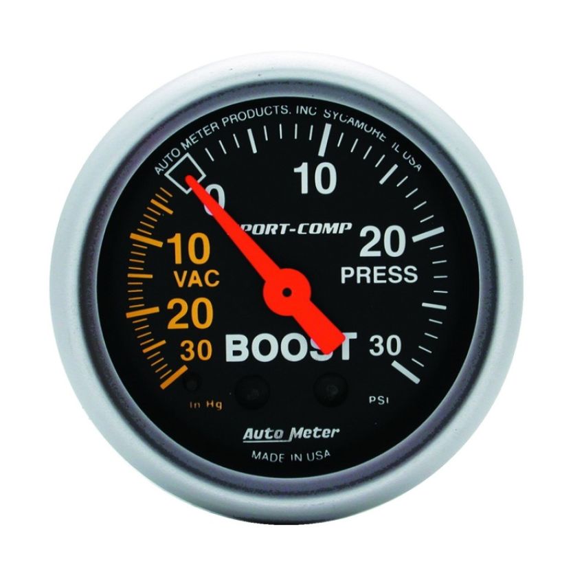 AutoMeter 3303 GAUGE, VAC/BOOST, 2 1/16