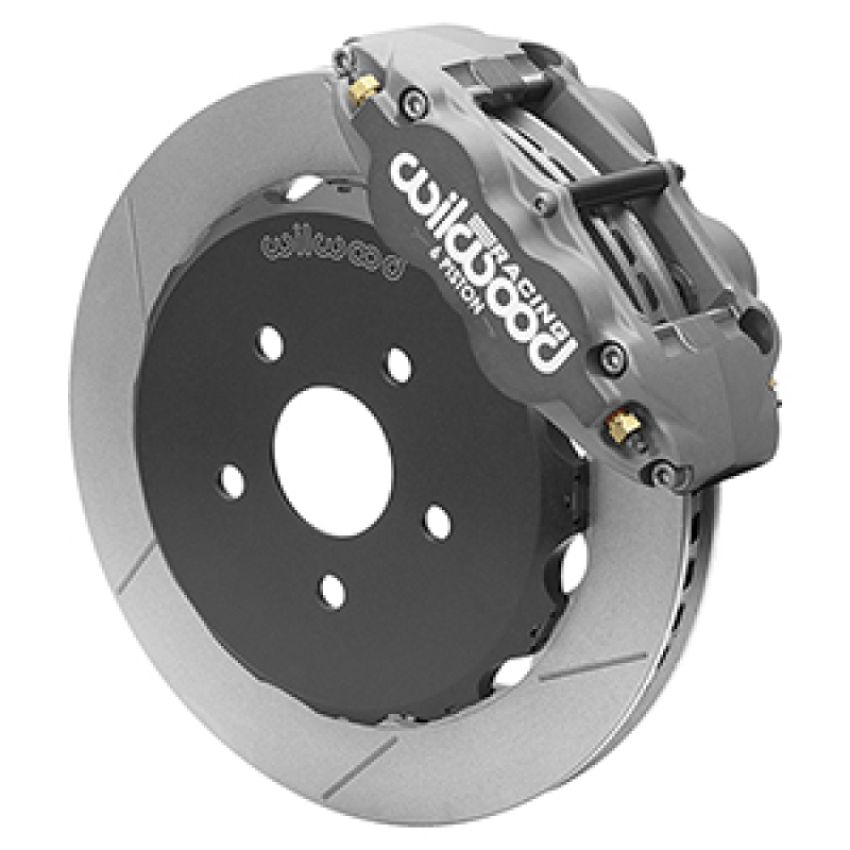 Wilwood 140-16848 Superlite/ST 6 Piston Street Kit w/ 327mm x 28mm Slotted Rotor - Hard Ano