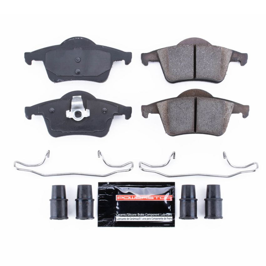 PowerStop Z23-795 PowerStop - Z23 Daily Driver Carbon-Fiber Ceramic Brake Pads with Hardware Kit