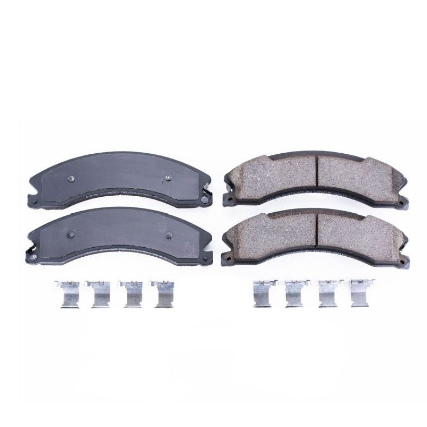 PowerStop 17-1565A PowerStop - Z17 Low-Dust Ceramic Brake Pads with Hardware