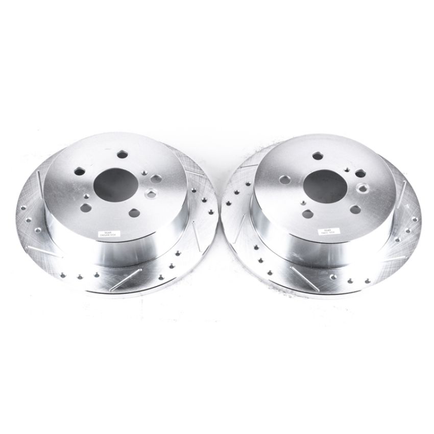 PowerStop JBR1372XPR PowerStop Evolution Performance Drilled, Slotted & Plated Brake Rotor Pair