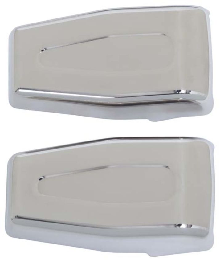 Kentrol 07-18 Jeep Wrangler JK Liftgate Hinge Overlays Pair - Polished Silver