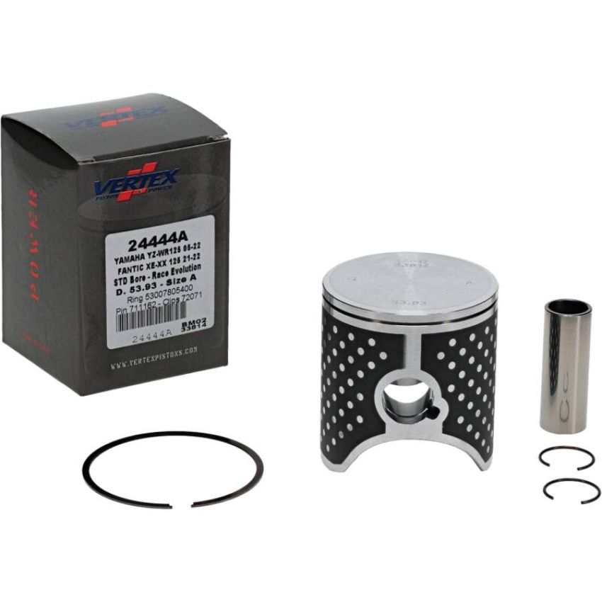 Vertex Pistons 24444A Vertex Piston 21-23 Fantic Motor XE 125 125cc Cast Race Evolution Piston Kit